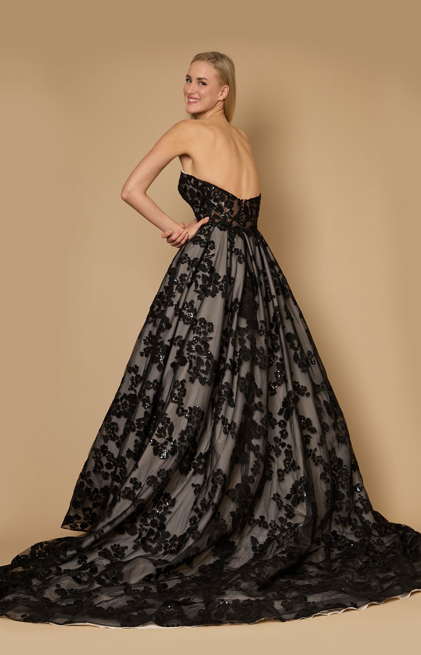 Formal Dresses Long Black Tie Formal Ball Gown  Black