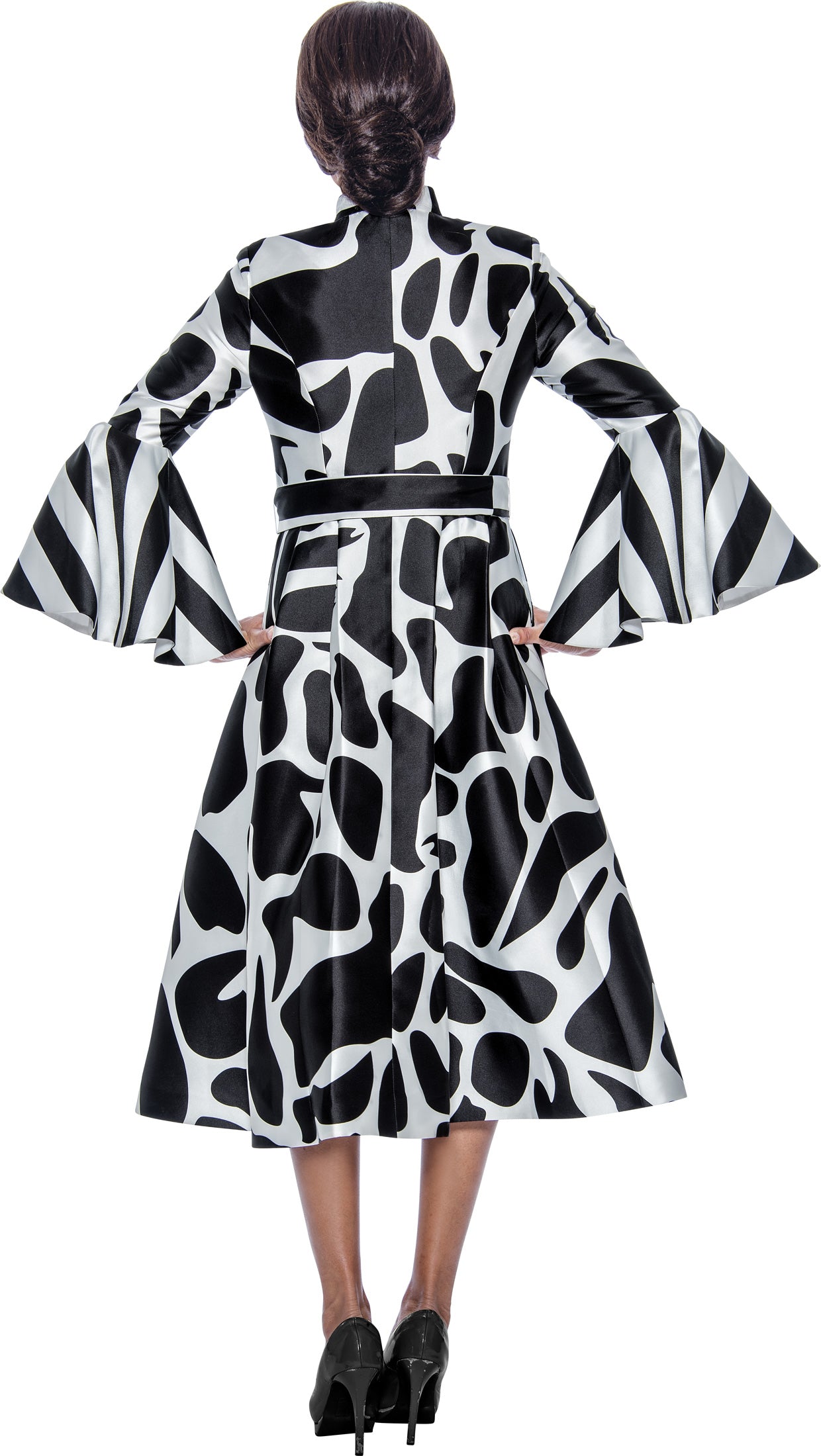 Plus Size Dresses Plus Size Mother of the Bride Printed Cocktail Dress Black/White