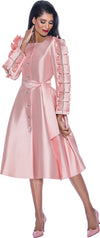 Plus Size Dresses Plus Size Crystal Button Mother of the Bride Dress Pink