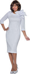 Mother of the Bride Dresses Long Sleeve Mother of the Bride Cocktail Midi Dress White