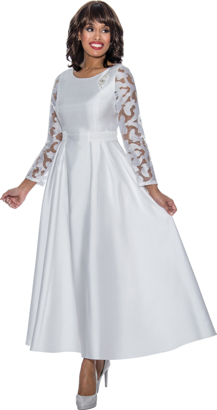 Plus Size Dresses Long Formal A Line Dress White