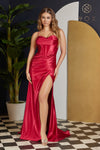 Long Spaghetti Strap Sexy Prom Formal Dress E1042 - The Dress Outlet