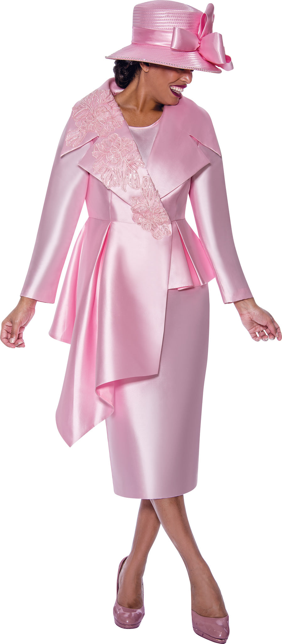 Mother of the Bride Dresses Two Piece Long Sleeve Mother of the Bride Jacket Dress Pink