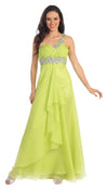 Prom Long One Shoulder Chiffon Formal Dress