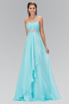 Prom Long One Shoulder Chiffon Formal Dress