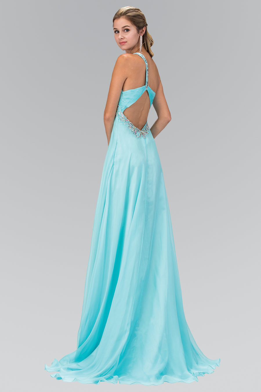 Prom Long One Shoulder Chiffon Formal Dress