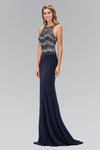 Prom Long Halter Mermaid Fit formal Gown