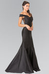 Mermaid Long Off Shoulder Formal Prom Dress - The Dress Outlet Elizabeth K Black