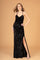 Prom Dresses Sequin Long Prom Slit Dress Black