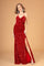 Prom Dresses Sequin Long Prom Slit Dress Red