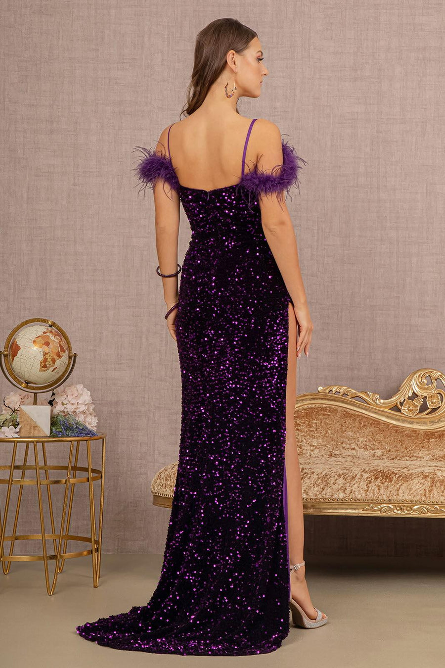 Prom Dresses Prom Long Velvet Mermaid Dress Purple