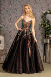 Prom Dresses Long Glitter Sequin Formal Prom A Line Dress Black