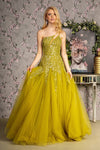 Prom Dresses Sequin Sheer Cut out Front A line Prom Long Dress Olive