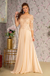 Mother of the Bride Dresses Metallic Sequin A line Mother of the Bride Long Dress Champagne