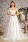 Wedding Dresses Jewel A line Wedding Gown White