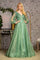 Mother of the Bride Dresses Beaded Sequin Mother of the Bride A line Long Dress Sage Green