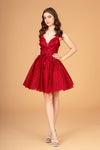 Cocktail Dresses Babydoll Homecoming Short Dress Burgundy