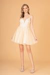 Cocktail Dresses Babydoll Homecoming Short Dress Champagne