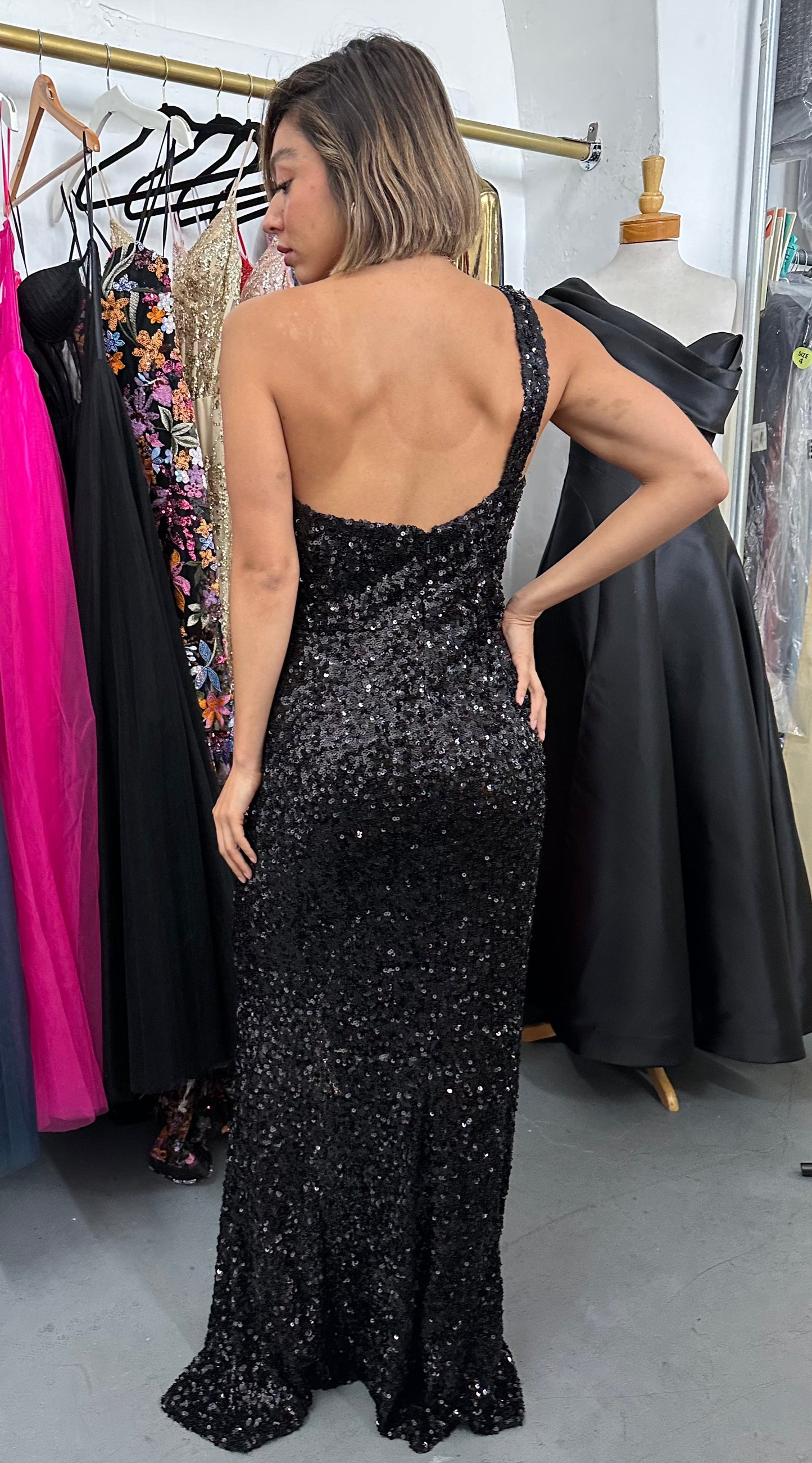 Long One Shoulder Prom Dress Sale