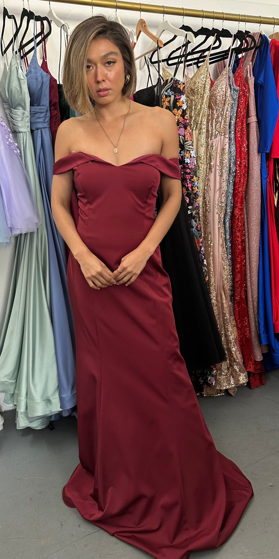 Off Shoulder Long Formal Dress Sale