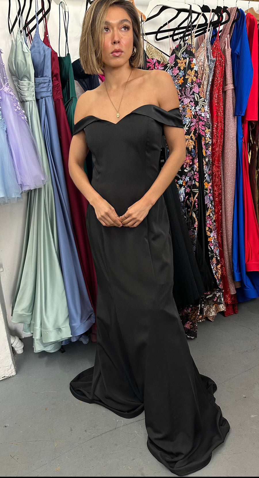 Long Off Shoulder Formal Dress Sale