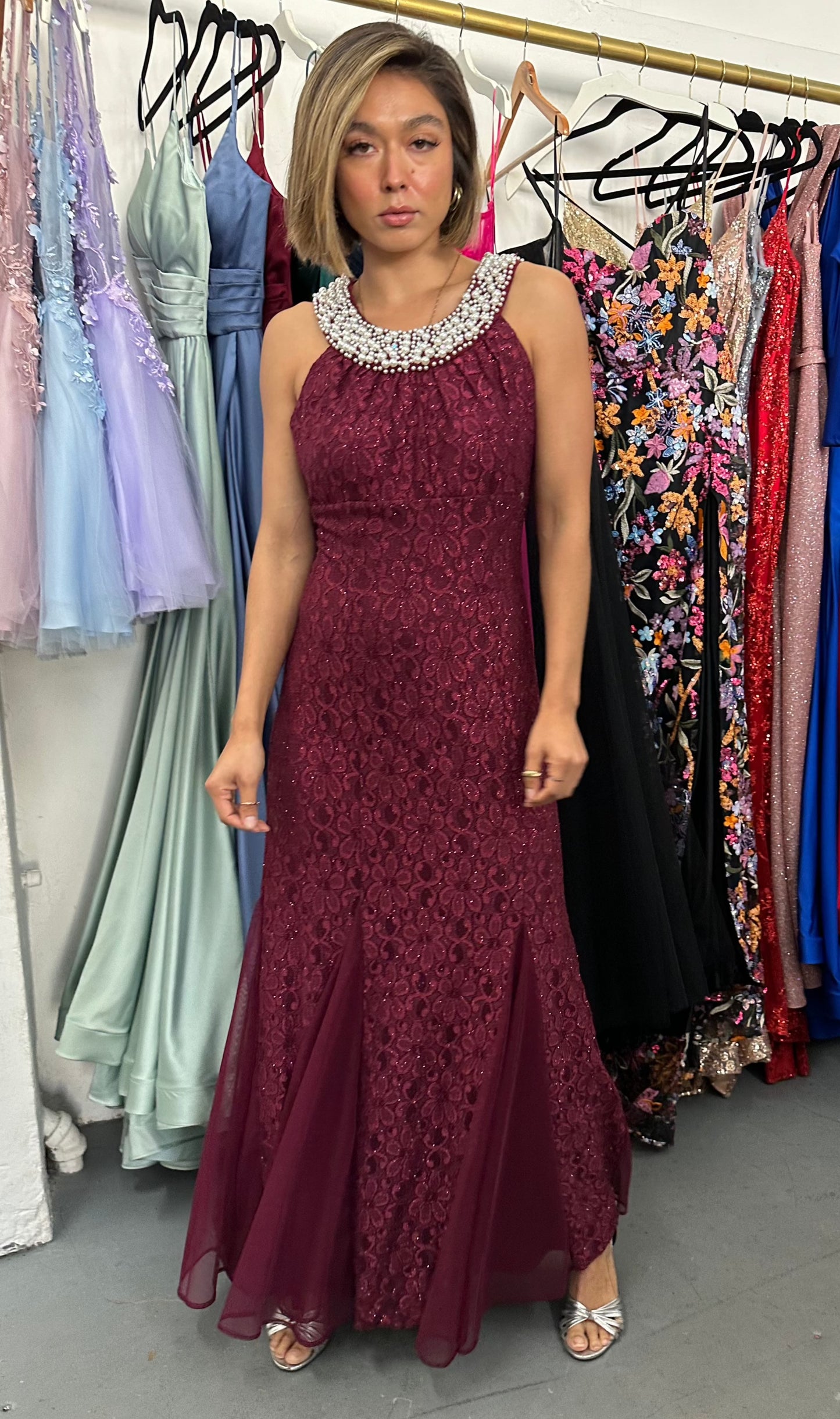 Formal Long Halter Dress Sale