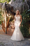 Wedding Dresses Fitted Mermaid Corset Wedding Gown Off White