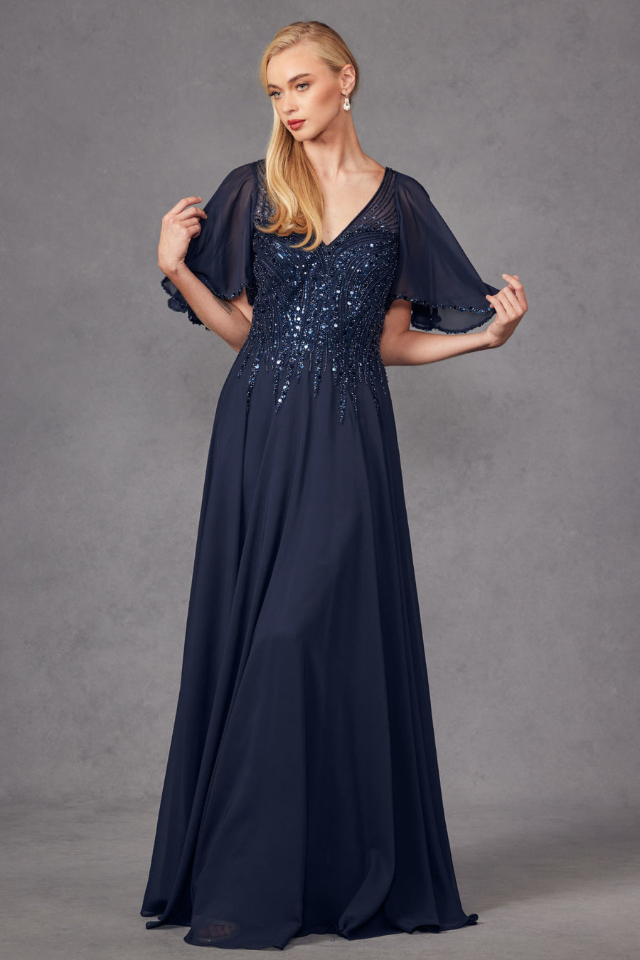 Mother of the Bride Dresses Long Formal Mother of The Bride Dress Navy Blue