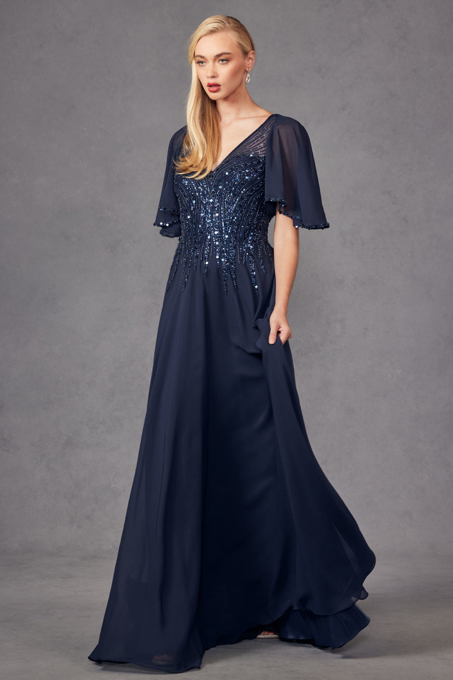 Mother of the Bride Dresses Long Formal Mother of The Bride Dress Navy Blue