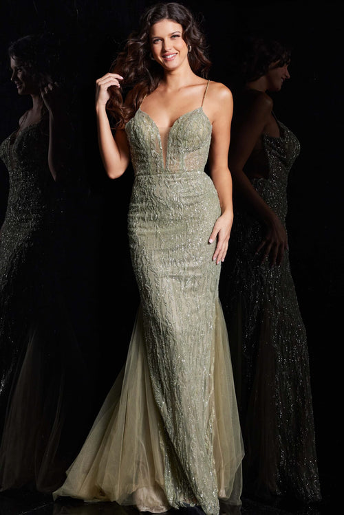 Jovani sequin mermaid popular prom dress