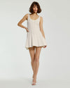 Cocktail Dresses Fit and Flare Short Cocktail Dress Cream