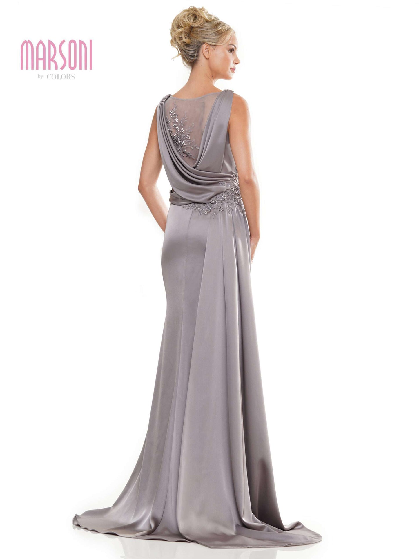 Formal Dresses Long Beaded Formal Mother of the Bride Dress Taupe