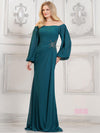 Mother of the Bride Dresses Long Sleeve Mother of the Bride Beaded Dress Emerald