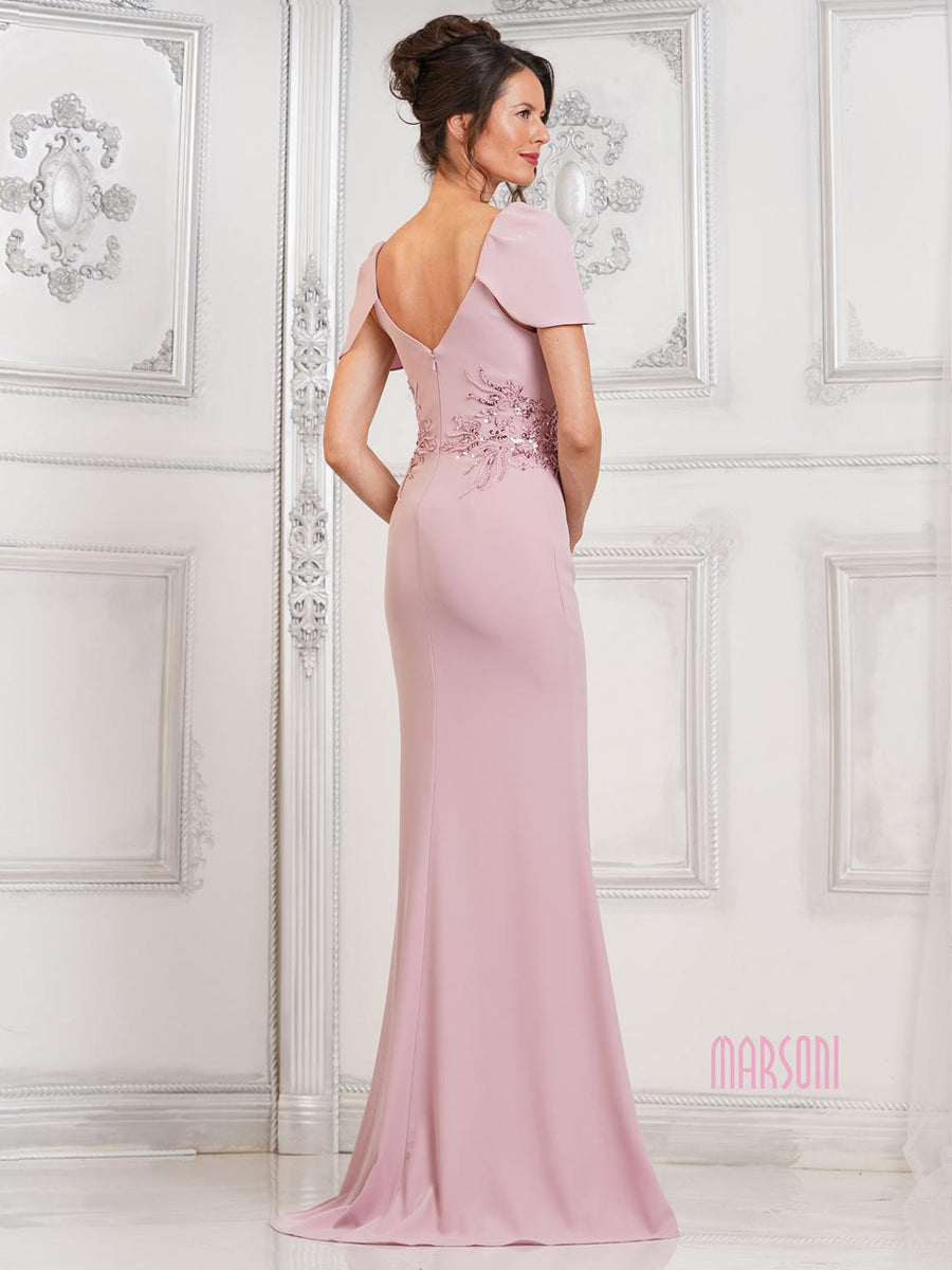 Mother of the Bride Dresses Long Fitted Mother of the Bride Dress Rose