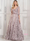 Mother of the Bride Dresses Long A Line Beaded Mother of the Bride Dress Mauve