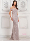 Formal Dresses Fitted Long Formal Prom Beaded Dress Mauve