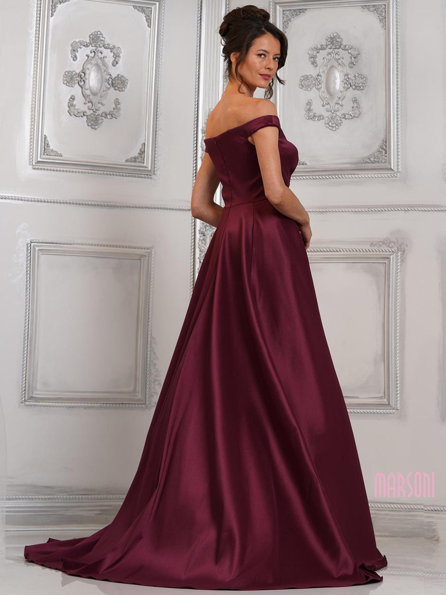 Formal Dresses Long Beaded Formal Prom Overskirt Dress Wine