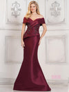 Formal Dresses Long Beaded Formal Prom Fitted Dress Burgundy