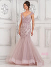 Formal Dresses Beaded Long Formal Prom Mermaid Dress Mauve