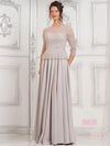 Mother of the Bride Dresses Beaded Mother of the Bride A Line Long Dress Oatmeal