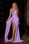 Prom Dresses Evening Long Fitted Formal Prom Dress Lilac