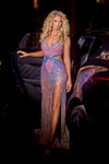 Prom Dresses Prom Long Fitted Formal Dress Hot Pink Blue