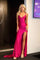 Prom Dresses Fitted Prom Long Dress Hot Pink