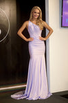 Prom Dresses Formal One Shoulder Long Prom Dress Ice