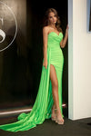 Prom Dresses Fitted Long Prom Dress Lime