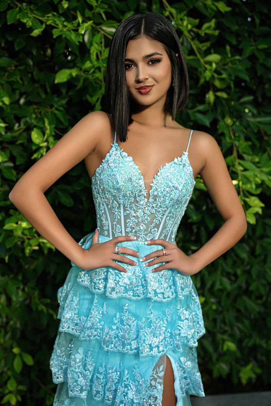 Prom Dresses Beaded Formal Long Prom Dress Blue