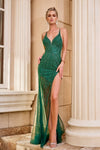 Prom Dresses Long Fitted Prom Dress Emerald 