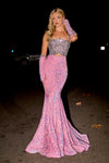 Prom Dresses Mermaid Long Prom Dress Pink