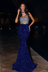 Prom Dresses Mermaid Long Prom Dress Cobalt