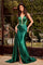 Prom Dresses Prom High Slit Long Dress Emerald